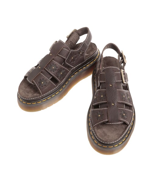 EVRIS（エヴリス）の「【Dr.Martens】WRENLIE OPEN FL（サンダル・レディース・ブラウン・M/L）」の5枚目の写真