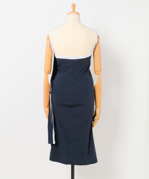 URBAN RESEARCH（アーバンリサーチ）の「FACON JACMIN　CROSSING DRESS（ワンピース・レディース・DARK BLUE・38）」の5枚目の写真