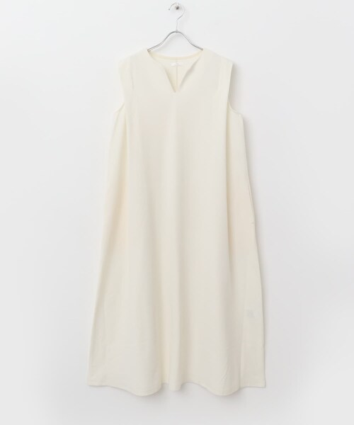 ITEMS URBANRESEARCH（アイテムズ アーバンリサーチ）の「カットミラノノースリワンピース（ワンピース・レディース・K/BRN/OFF/BLK・FREE）」の12枚目の写真