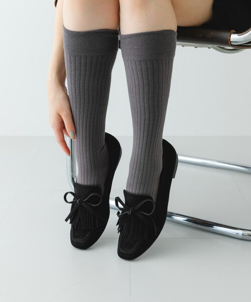 RODE SKO（ロデスコ）の「リボンフリンジローファー（ローファー・レディース・BLACK/BROWN・36/37/38）」の4枚目の写真