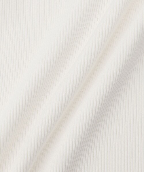 ADAM ET ROPE'（アダムエロペ）の「【公式サイト限定】【AURALEE(オーラリー)】COTTON HIGH GAUGE RIB KNIT TANK TOP（タンクトップ・レディース・ブラック/ホワイト/イエロー系・1）」の14枚目の写真