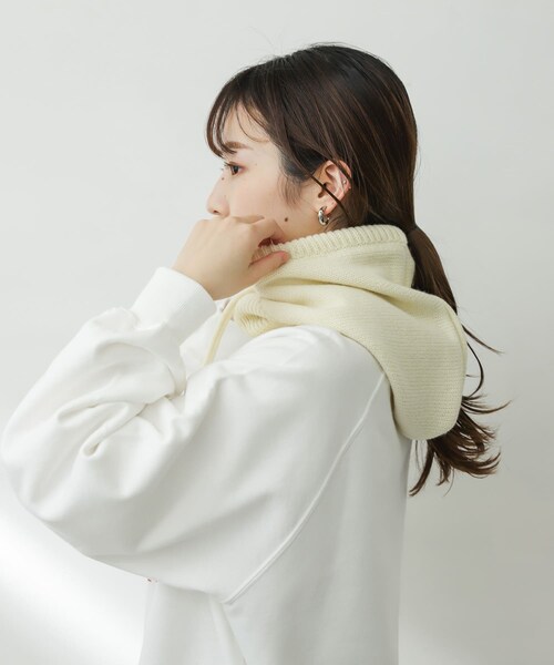 SENSE OF PLACE by URBAN RESEARCH(センスオブプレイスバイアーバンリサーチ)の「バラクラバ(ニットキャップ/ビーニー・レディース・GREEN/BLACK/IVORY・one)」の6枚目の写真