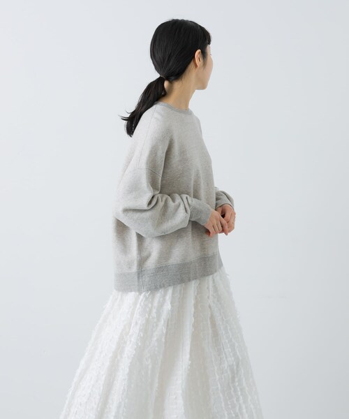 かぐれ（カグレ）の「コットンリヨセルスウェットプルオーバー（スウェット・レディース・L/GRAY/OATMEAL/CHARCOAL・FREE）」の6枚目の写真
