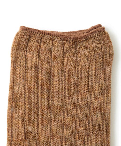 ADAM ET ROPE'(アダムエロペ)の「【R&D.M.Co-OLDMAN'S TAILOR】SOCKS(ソックス/靴下・レディース・オフホワイト/キャメル/オリーブ・F)」の11枚目の写真