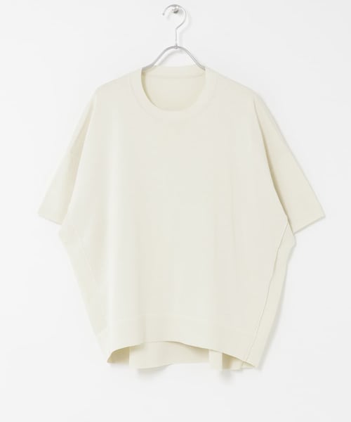 ITEMS URBANRESEARCH(アイテムズ アーバンリサーチ)の「『洗濯可』ニットTシャツ(ニット/セーター・レディース・OFF/BLK/CHA/GRN/ORG・Free)」の13枚目の写真