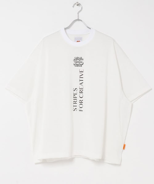URBAN RESEARCH(アーバンリサーチ)の「SEE SEE×S.F.C SUPER BIG FLAT SS TEE(TECH)(Tシャツ/カットソー・メンズ・WHITE/BLACK/NAVY・M/L/XL/XXL)」の1枚目の写真