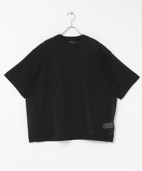 EKAL（エカル）の「ハイゲージニットTシャツ（ニット/セーター・レディース・キャメル/杢グレー/パープル/グレー/ブラック・Free）」の14枚目の写真