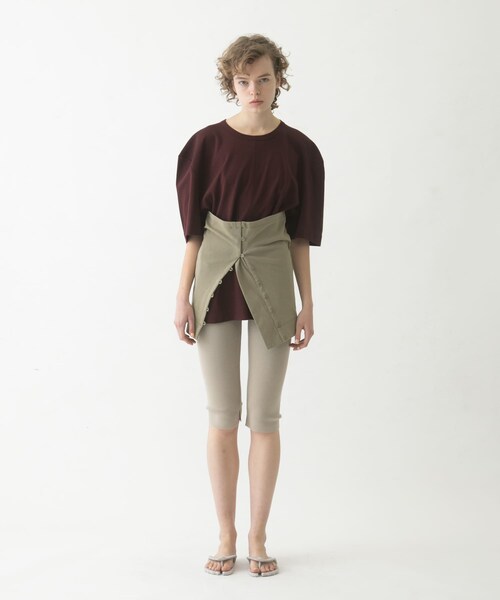 LAATO（ラート）の「puff shoulder big tee（Tシャツ/カットソー・レディース・インク/マロン/スカイ・Free）」の15枚目の写真