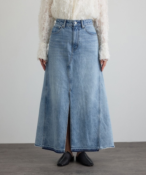 ADAM ET ROPE'(アダムエロペ)の「【WEB限定】リメイクライクデニムスカート(デニムスカート・レディース・オフホワイト/サックス・M/S)」の10枚目の写真