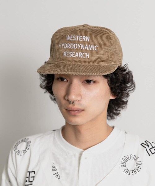 THE GOODLAND MARKET（ザグッドランドマーケット）の「Western Hydrodynamic Research　Whale Cord Hat（キャップ・メンズ・WHITENAVY/ACORN/OLIVE・FREE）」の12枚目の写真