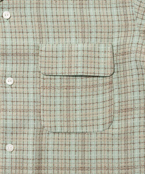 ADAM ET ROPE'(アダムエロペ)の「【NEEDLES/ニードルス】Classic Shirt - Dobby Grid(シャツ/ブラウス・メンズ・ブラウン/カーキ・M/S)」の11枚目の写真