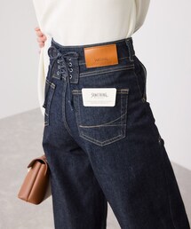 【J'aDoRe限定】SOMETHING LISA LACE UP WIDE DENIM