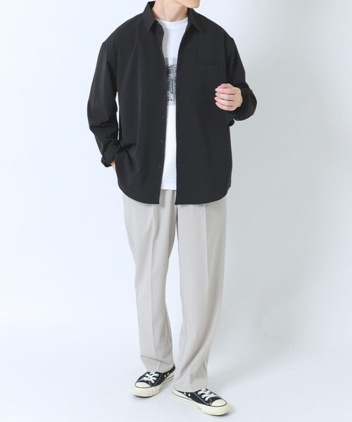 ITEMS URBANRESEARCH(アイテムズ アーバンリサーチ)の「ヨウリュウレギュラーカラー長袖シャツ(シャツ/ブラウス・メンズ・BLK/NVY/OLV/D.GRAY・M/L)」の10枚目の写真