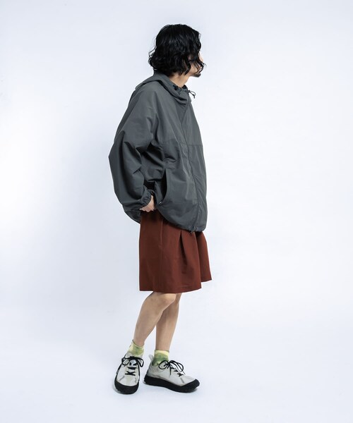 EKAL（エカル）の「『UR TECH』ナイロンタッサーフーディー（テーラードジャケット・メンズ・イエロー/ネイビー/グラファイト/レイクブルー・M/L）」の13枚目の写真