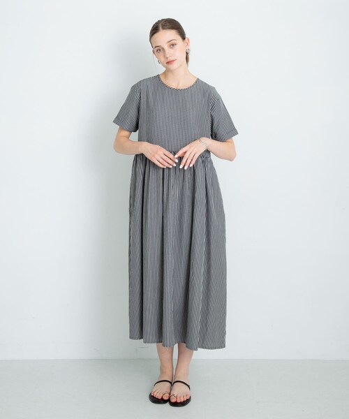 URBAN RESEARCH Sonny Label（アーバンリサーチサニーレーベル）の「ストライプサッカーワンピース（ワンピース・レディース・ブルー/ミント/ブラック・FREE）」の10枚目の写真