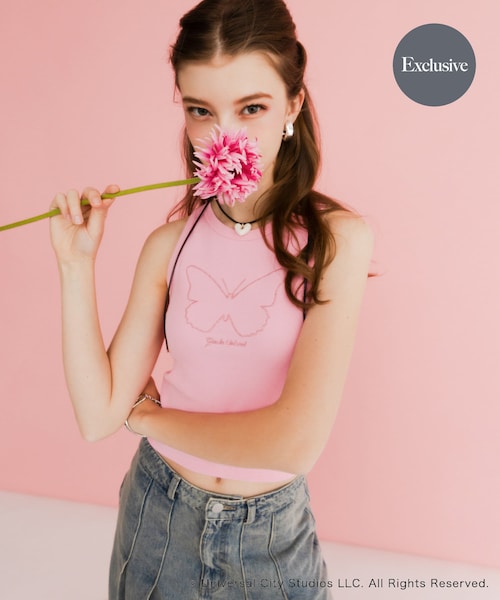 SENSE OF PLACE by URBAN RESEARCH（センスオブプレイスバイアーバンリサーチ）の「『別注』WICKED×SENSE OF PLACE　タンクトップ（タンクトップ・レディース・GREEN/PINK/GRAY・one）」の3枚目の写真