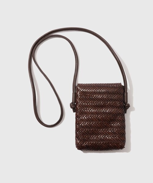 ADAM ET ROPE'(アダムエロペ)の「【Anthology paris/アンソロジー パリ】Leather Mesh Shoulder Bag(ショルダーバッグ・メンズ・ブラック/ダークブラウン・F)」の11枚目の写真