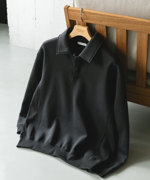 URBAN RESEARCH DOORS(アーバンリサーチドアーズ)の「裏起毛スウェットポロシャツ(スウェット・メンズ・GRAY/NAVY/BLACK・M/L)」の4枚目の写真