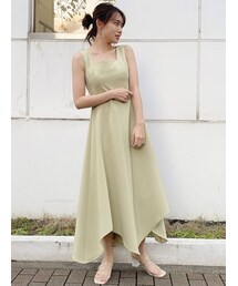 dazzlin | スクエアステッチフレアワンピース(ワンピース)