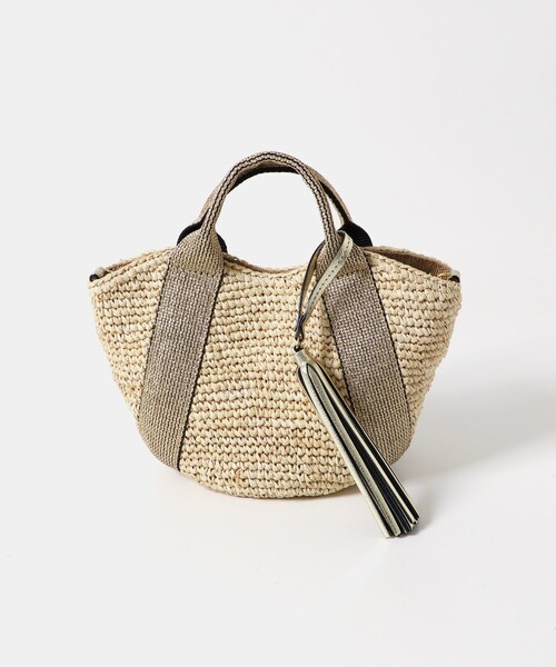 URBAN RESEARCH ROSSO（アーバンリサーチロッソ）の「VIOLAd’ORO　ラフィア2WAYバッグ（かごバッグ・レディース・NATUGLD/NATUBLK/WBRNGOLD・-）」の13枚目の写真