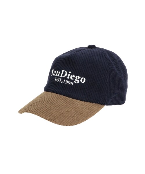 Ungrid（アングリッド）の「バイカラーコーデュロイキャップ（キャップ・レディース・アイボリー/ピンク/ネイビー・F）」の7枚目の写真