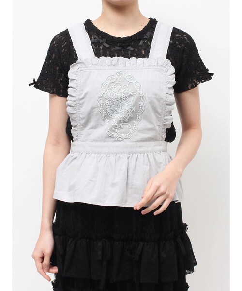 merry jenny（メリージェニー）の「レースアップリケビスチェ（その他トップス・レディース・オフホワイト/ブルー・F）」の2枚目の写真