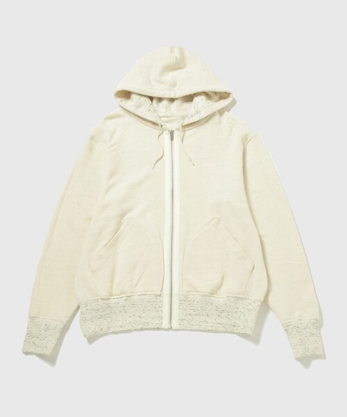 ADAM ET ROPE'（アダムエロペ）の「【リバーシブル/パイル】スウェット フルジップ パーカー / ロングシーズン着用可能（パーカー・メンズ・グレー系/キナリ系・L/M）」の15枚目の写真