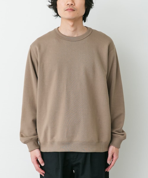 URBAN RESEARCH DOORS(アーバンリサーチドアーズ)の「STILL BY HAND PIMA COTTON SWEATSHIRTS(スウェット・メンズ・ASH WHITE/K.BEIGE/INK BLACK・46/48)」の3枚目の写真