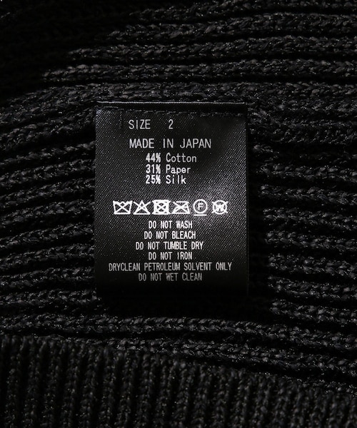 ADAM ET ROPE'（アダムエロペ）の「【MARKAWARE/マーカウェア】SKIPPER RIB JUMPER（ポロシャツ・メンズ・ブラック・1/2）」の11枚目の写真