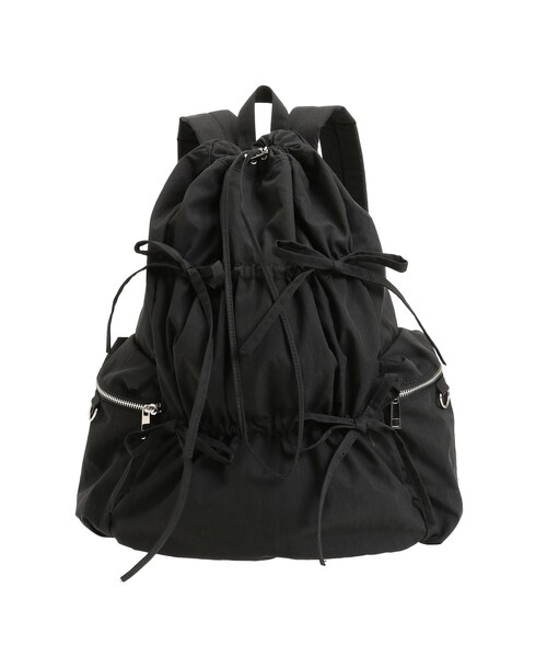 merry jenny（メリージェニー）の「gather ribbon back pack（バックパック/リュック・レディース・オフホワイト/ブラック/ピンク/ブルー/ベージュ・F）」の8枚目の写真