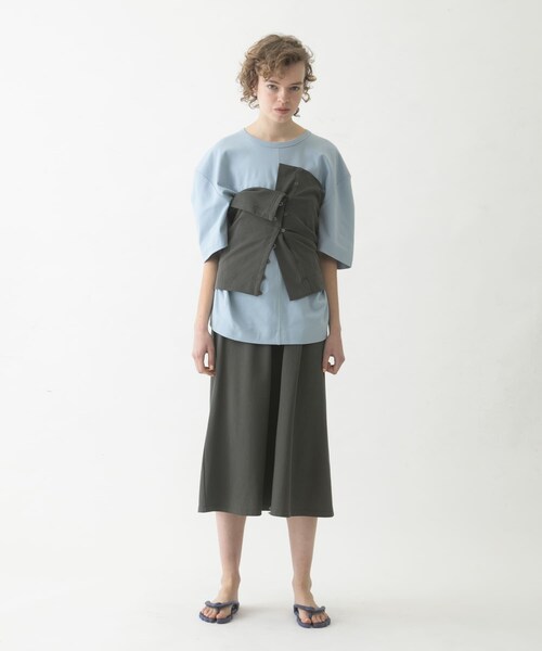 LAATO（ラート）の「flare long  skirt  set（スカート・レディース・シャドウ/チョコレート/ナッツ・Free）」の7枚目の写真
