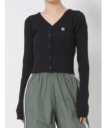 EVRIS | ワンポイントフロントボタンニットトップス(カーディガン/ボレロ)