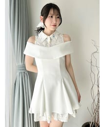 dazzlin | シャツレイヤードカットワンピース(ワンピース)
