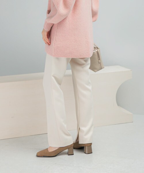 URBAN RESEARCH ROSSO（アーバンリサーチロッソ）の「スリットフレアストレッチパンツ（その他パンツ・レディース・IVORY/BLACK・36/38）」の7枚目の写真