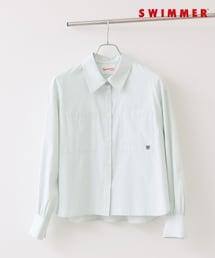 VIS（ビス）の「【SWIMMER×VIS】ポイント刺しゅうストライプシャツ（シャツ/ブラウス）」