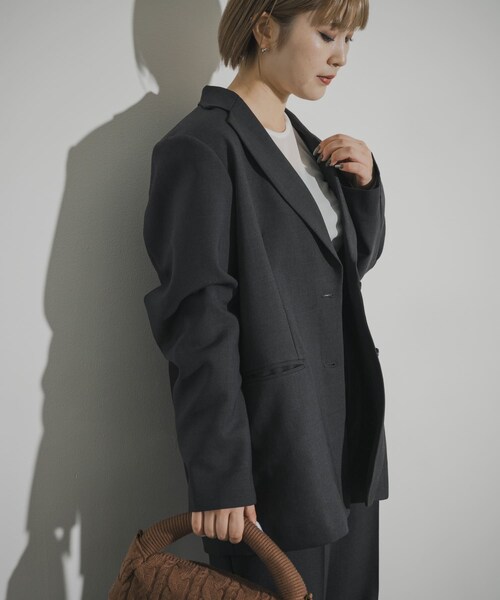 THE GOODLAND MARKET（ザグッドランドマーケット）の「cwtch　WOOL TAILOR JACKET（その他アウター・レディース・GRAY/CHARCOAL・Free）」の19枚目の写真