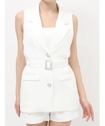 GYDA | SymmetryGYDA bijouバックル ジレ(テーラードジャケット)