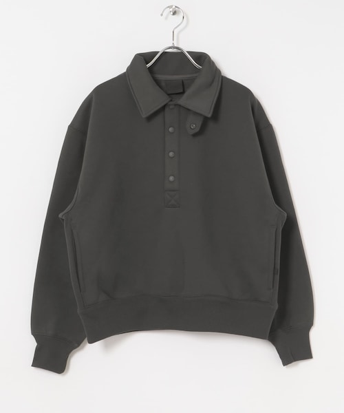 URBAN RESEARCH(アーバンリサーチ)の「DAIWA PIER39 Ws TECH SWEAT SNAP PULLOVER(Tシャツ/カットソー・レディース・TOP GRAY/BLACK/CHARCOAL/WHITE・FREE)」の4枚目の写真