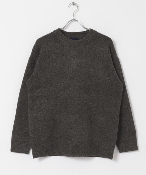 ITEMS URBANRESEARCH（アイテムズ アーバンリサーチ）の「クルーネック メランジニット プルオーバー（ニット/セーター・メンズ・BEG/GRY/CHA/KHK・M/L）」の19枚目の写真