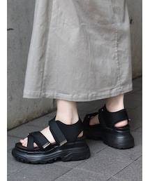 MURUA | グログランスニーカーサンダル(サンダル)