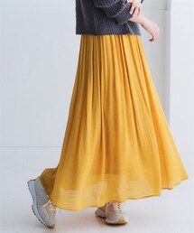 nissen | ふわり軽いエアリースラブスカート（選べる２レングス）＜大きいサイズ有＞(スカート)