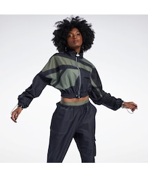 Reebok（リーボック）の「カーディ・B ウーブン サテンジャケット / Cardi B Woven Satin Jacket （アウトドア/スポーツ・レディース）」