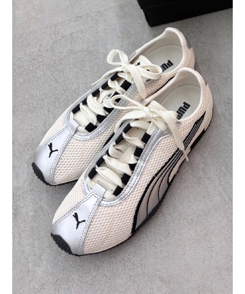 EVRIS（エヴリス）の「【PUMA】H-STREET OG（スニーカー・レディース・ホワイト/ブラック/グリーン・M/L）」の3枚目の写真