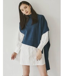 MURUA | ベストレイヤードシャツワンピース(ワンピース)