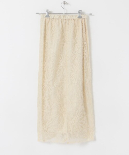 URBAN RESEARCH ROSSO（アーバンリサーチロッソ）の「フラワーチュールシャギースカート（スカート・レディース・IVORY/BLACK・FREE）」の9枚目の写真