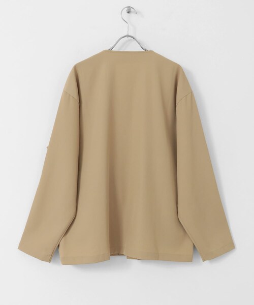 ITEMS URBANRESEARCH（アイテムズ アーバンリサーチ）の「シアーストレッチ ラップカーディガン（カーディガン/ボレロ・メンズ・BEG/BLK・M/L）」の21枚目の写真