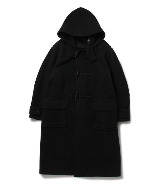 ADAM ET ROPE'（アダムエロペ）の「【blurhms ROOTSTOCK】Wool Melton Duffle Coat（ダッフルコート・メンズ・ブラック・2/3）」の3枚目の写真
