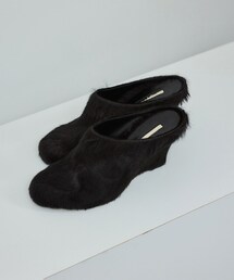 ADAM ET ROPE' | 【J'aDoRe限定】【BRENTELLA（ブレンテッラ）】MAGALI / ポニーウェッジミュール(その他シューズ)