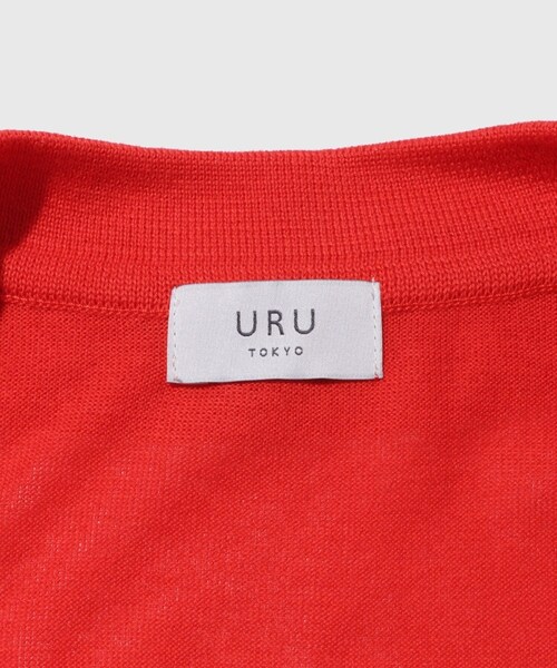 ADAM ET ROPE'(アダムエロペ)の「【URU/ウル】KNIT CARDIGAN(カーディガン/ボレロ・メンズ・チャコール/レッド・1/2)」の11枚目の写真