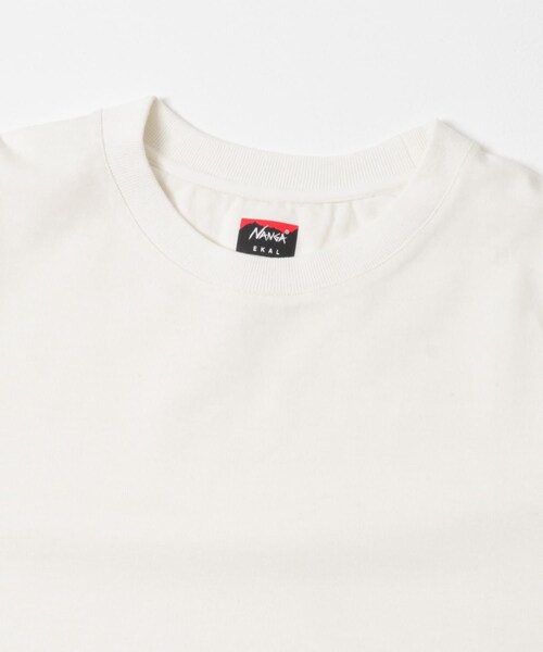 EKAL(エカル)の「『別注』NANGA×EKAL ロゴTシャツ(Tシャツ/カットソー・メンズ・ホワイト/ブラック・M/L)」の12枚目の写真